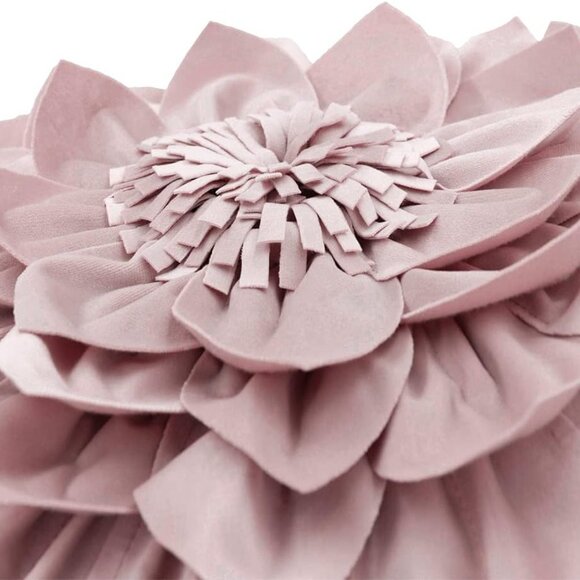 3D Flower Handmade Throw Pillow Covers Decorative Cushion Covers Soft Velvet Pil - Picture 6 of 9